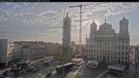 Archiv Foto Webcam Augsburger Rathausplatz und Perlachturm 06:00