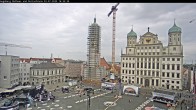 Archiv Foto Webcam Augsburger Rathausplatz und Perlachturm 15:00
