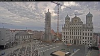 Archiv Foto Webcam Augsburger Rathausplatz und Perlachturm 05:00