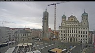 Archiv Foto Webcam Augsburger Rathausplatz und Perlachturm 15:00