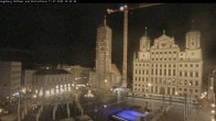 Archiv Foto Webcam Augsburger Rathausplatz und Perlachturm 21:00