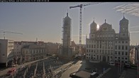 Archiv Foto Webcam Augsburger Rathausplatz und Perlachturm 06:00
