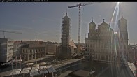 Archiv Foto Webcam Augsburger Rathausplatz und Perlachturm 07:00