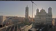 Archiv Foto Webcam Augsburger Rathausplatz und Perlachturm 06:00