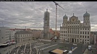 Archiv Foto Webcam Augsburger Rathausplatz und Perlachturm 07:00