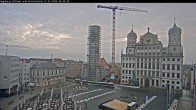 Archiv Foto Webcam Augsburger Rathausplatz und Perlachturm 05:00