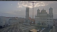 Archiv Foto Webcam Augsburger Rathausplatz und Perlachturm 06:00
