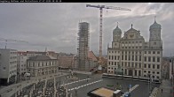 Archiv Foto Webcam Augsburger Rathausplatz und Perlachturm 07:00