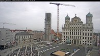 Archiv Foto Webcam Augsburger Rathausplatz und Perlachturm 06:00