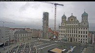 Archiv Foto Webcam Augsburger Rathausplatz und Perlachturm 07:00