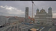 Archiv Foto Webcam Augsburger Rathausplatz und Perlachturm 05:00