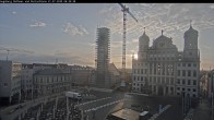 Archiv Foto Webcam Augsburger Rathausplatz und Perlachturm 05:00