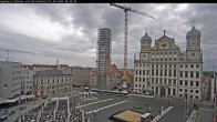 Archiv Foto Webcam Augsburger Rathausplatz und Perlachturm 07:00