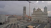 Archiv Foto Webcam Augsburger Rathausplatz und Perlachturm 06:00