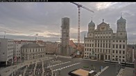 Archiv Foto Webcam Augsburger Rathausplatz und Perlachturm 06:00