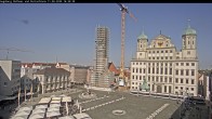 Archiv Foto Webcam Augsburger Rathausplatz und Perlachturm 15:00