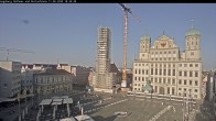 Archiv Foto Webcam Augsburger Rathausplatz und Perlachturm 17:00