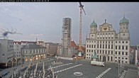 Archiv Foto Webcam Augsburger Rathausplatz und Perlachturm 05:00