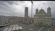 Archiv Foto Webcam Augsburger Rathausplatz und Perlachturm 09:00