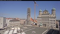 Archived image Webcam Rathausplatz in Augsburg, Bavaria 13:00