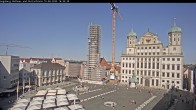 Archiv Foto Webcam Augsburger Rathausplatz und Perlachturm 15:00