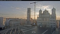 Archiv Foto Webcam Augsburger Rathausplatz und Perlachturm 06:00