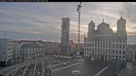 Archiv Foto Webcam Augsburger Rathausplatz und Perlachturm 03:00