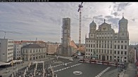 Archiv Foto Webcam Augsburger Rathausplatz und Perlachturm 06:00