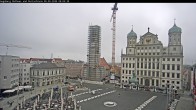 Archiv Foto Webcam Augsburger Rathausplatz und Perlachturm 06:00