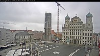 Archiv Foto Webcam Augsburger Rathausplatz und Perlachturm 07:00