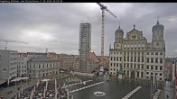 Archiv Foto Webcam Augsburger Rathausplatz und Perlachturm 06:00