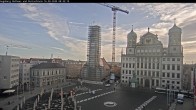 Archiv Foto Webcam Augsburger Rathausplatz und Perlachturm 07:00