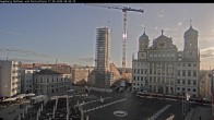 Archiv Foto Webcam Augsburger Rathausplatz und Perlachturm 07:00