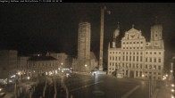 Archiv Foto Webcam Augsburger Rathausplatz und Perlachturm 01:00