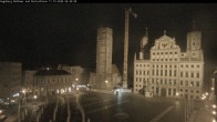 Archiv Foto Webcam Augsburger Rathausplatz und Perlachturm 03:00