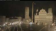 Archiv Foto Webcam Augsburger Rathausplatz und Perlachturm 05:00