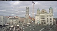 Archiv Foto Webcam Augsburger Rathausplatz und Perlachturm 15:00