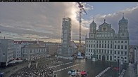 Archiv Foto Webcam Augsburger Rathausplatz und Perlachturm 07:00