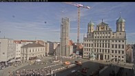 Archived image Webcam Rathausplatz in Augsburg, Bavaria 11:00