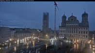 Archiv Foto Webcam Augsburger Rathausplatz und Perlachturm 05:00