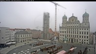 Archiv Foto Webcam Augsburger Rathausplatz und Perlachturm 09:00