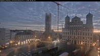 Archiv Foto Webcam Augsburger Rathausplatz und Perlachturm 05:00