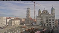 Archiv Foto Webcam Augsburger Rathausplatz und Perlachturm 09:00