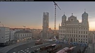 Archiv Foto Webcam Augsburger Rathausplatz und Perlachturm 06:00