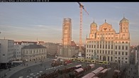 Archiv Foto Webcam Augsburger Rathausplatz und Perlachturm 15:00