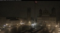 Archiv Foto Webcam Augsburger Rathausplatz und Perlachturm 01:00