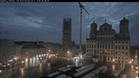 Archiv Foto Webcam Augsburger Rathausplatz und Perlachturm 05:00