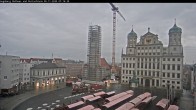 Archiv Foto Webcam Augsburger Rathausplatz und Perlachturm 06:00