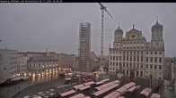 Archiv Foto Webcam Augsburger Rathausplatz und Perlachturm 15:00