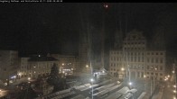 Archiv Foto Webcam Augsburger Rathausplatz und Perlachturm 23:00